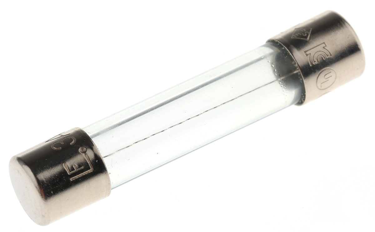 Littelfuse 3A F Glass Cartridge Fuse, 6.3 x 32mm