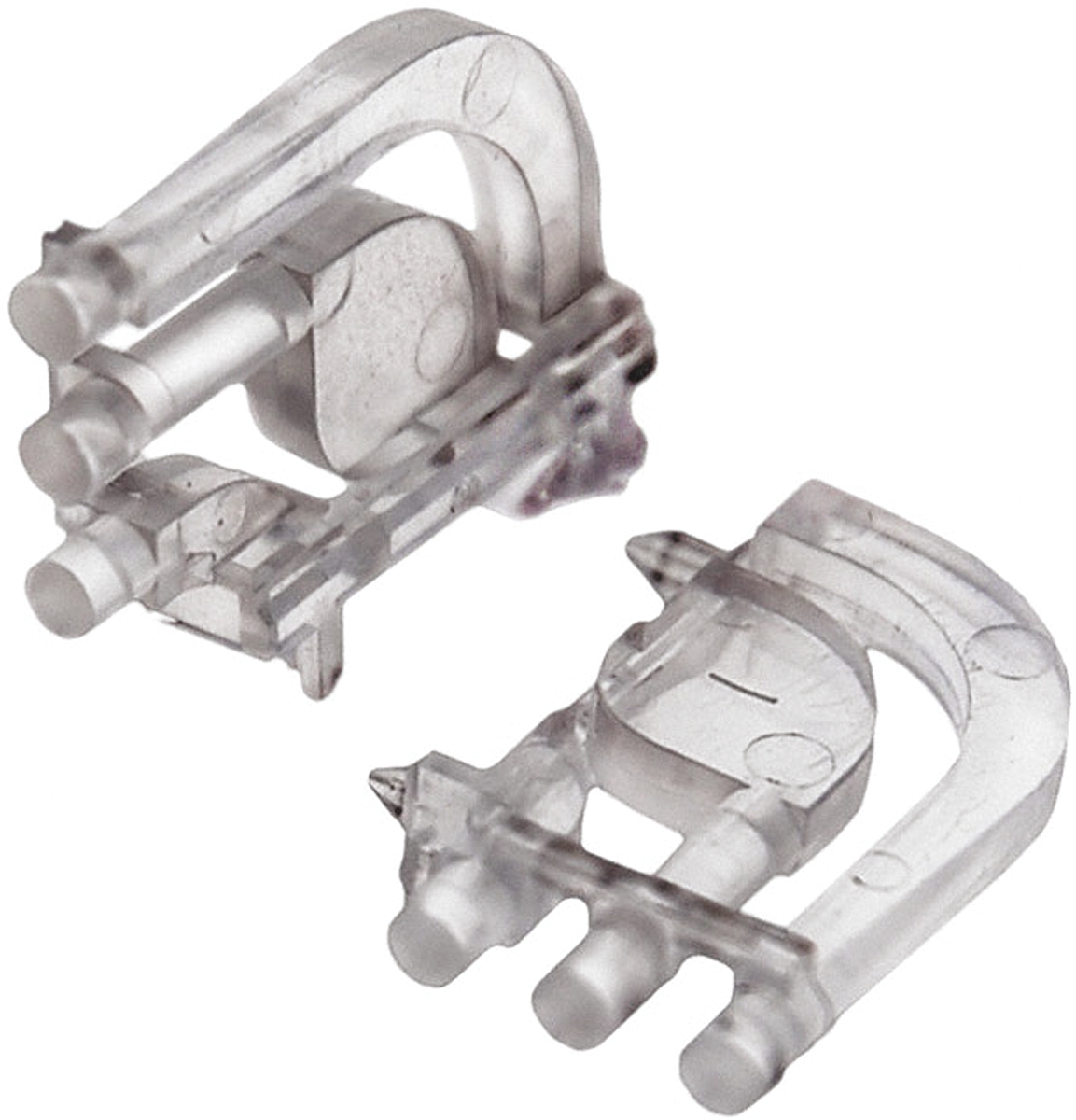 515-1064F Dialight, PCB Mounted 3-Way Right Angle LED Light Pipe, Tri-Level-Row Clear Round Lens