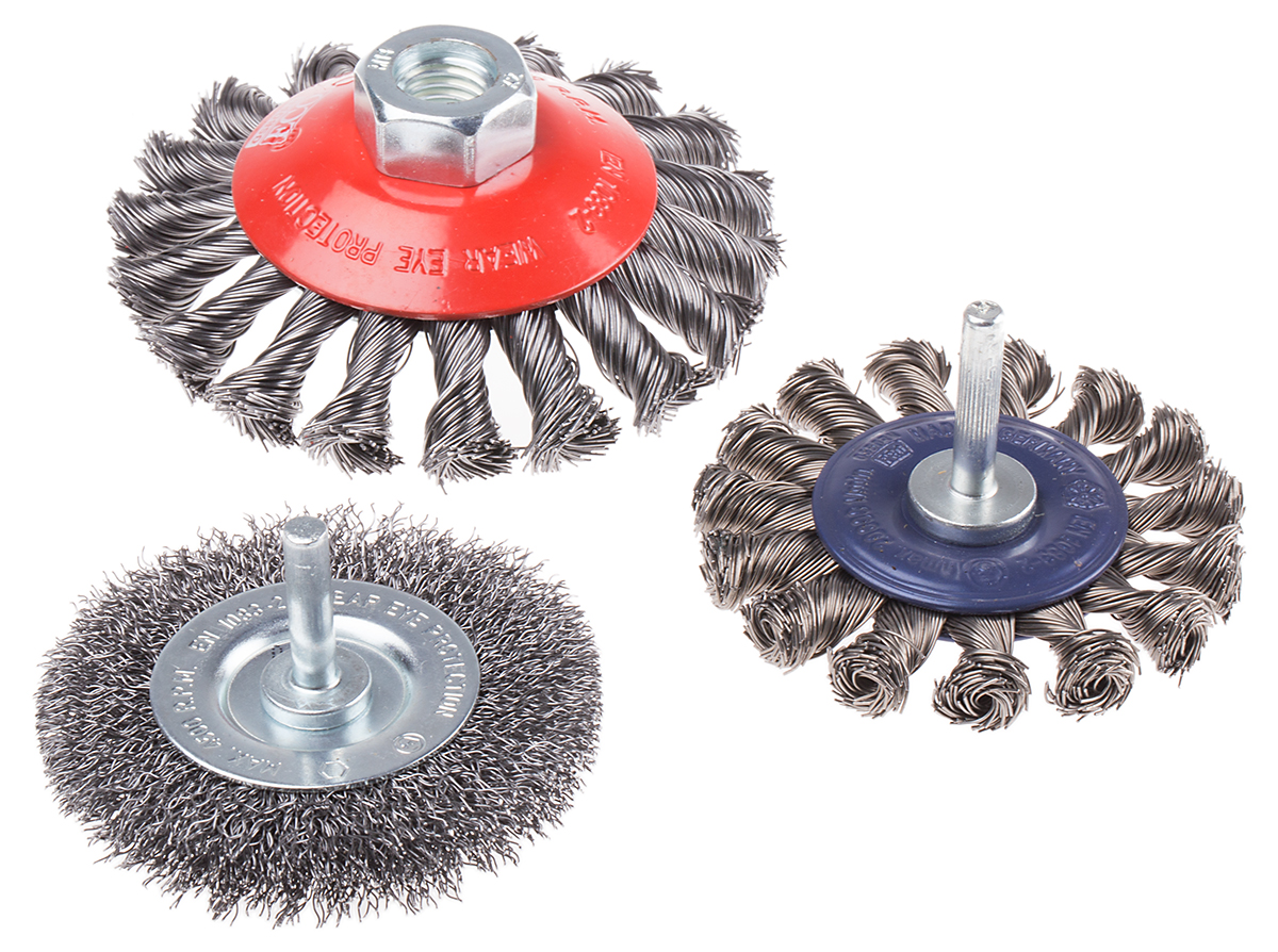 RS PRO Steel Circular Abrasive Brush, 75mm Diameter