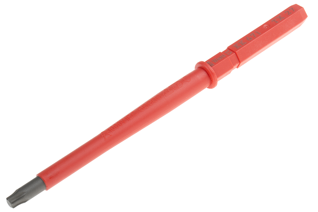 Wera Torx Insulated Screwdriver Blade, T27 Tip, 154 mm Blade, VDE/1000V