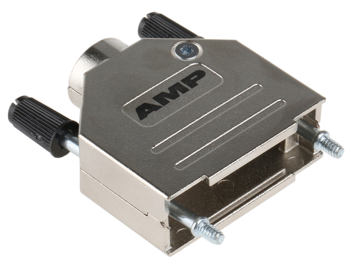 TE Connectivity ADK Series Zinc D Sub Backshell, 15 Way, Strain Relief