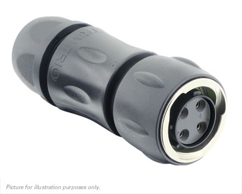 Souriau Sunbank by Eaton Circular Connector, 4 Contacts, Cable, Standard Connector, Plug, Female, IP68, IP69K, UTGX