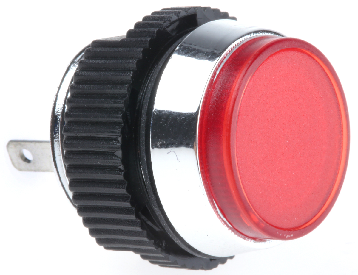 Signal Construct Red Panel Mount Indicator, 12 → 14V, 16mm Mounting Hole Size, IP67