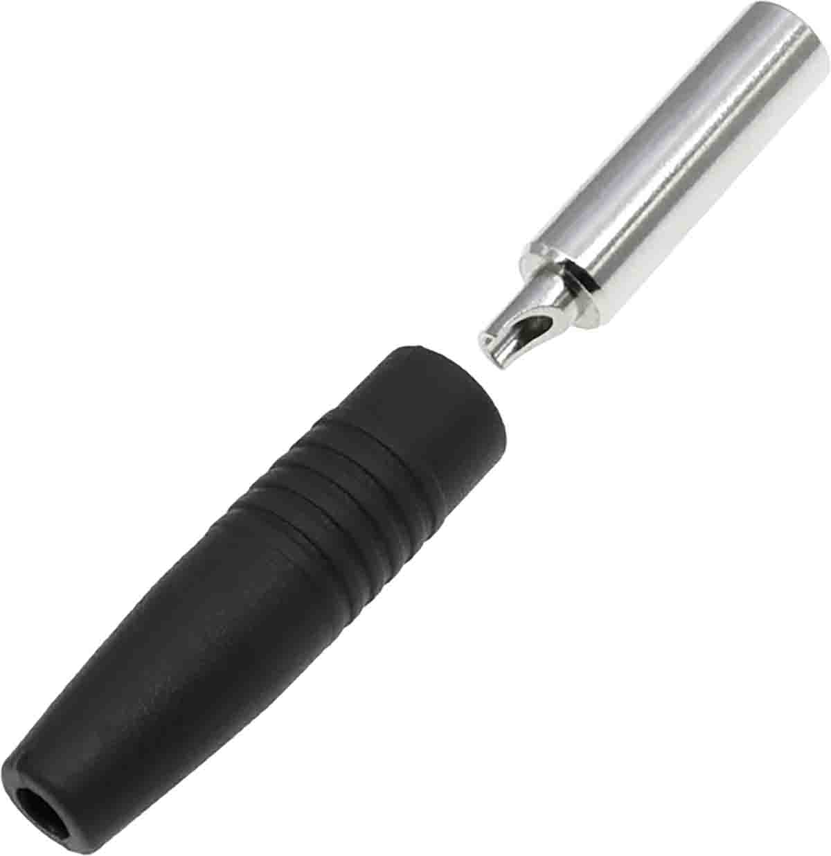 RS PRO Black Female Banana Socket, 4 mm Connector, Solder Termination, 24A, 30V, Nickel Plating