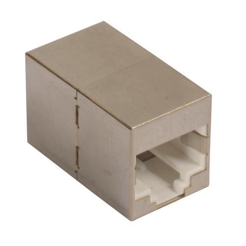 L-Com TDG Series 2-Port RJ45 Coupler, Cat5e, Nickel Plated Brass