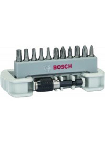 Bosch 11-Piece Masonry Drill Bit, Metal Drill Bit, Wood Drill Bit Set for Multi-Material, 25mm Max, 25mm Min, High