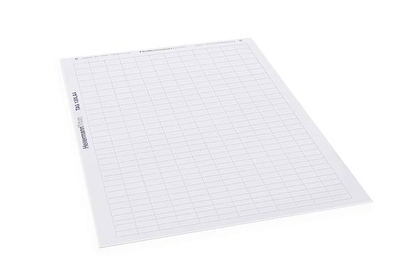 HellermannTyton Helatag 1101 Black on White Label, 12.7mm Label Length, 25.4mm Label Width