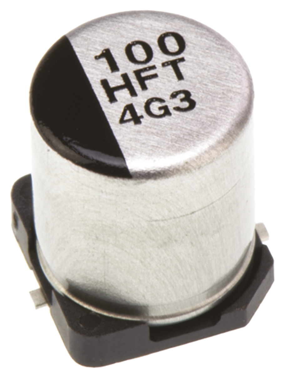 Panasonic 100μF Aluminium Electrolytic Aluminium Electrolytic Capacitor 50V dc, Surface Mount - EEEFTH101XAP