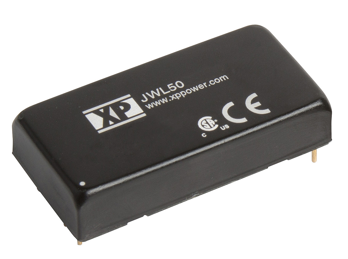 XP Power JWL50 DC-DC Converter, 24V dc/ 2.08A Output, 18 → 75 V dc Input, 50W, Through Hole, +105°C Max Temp