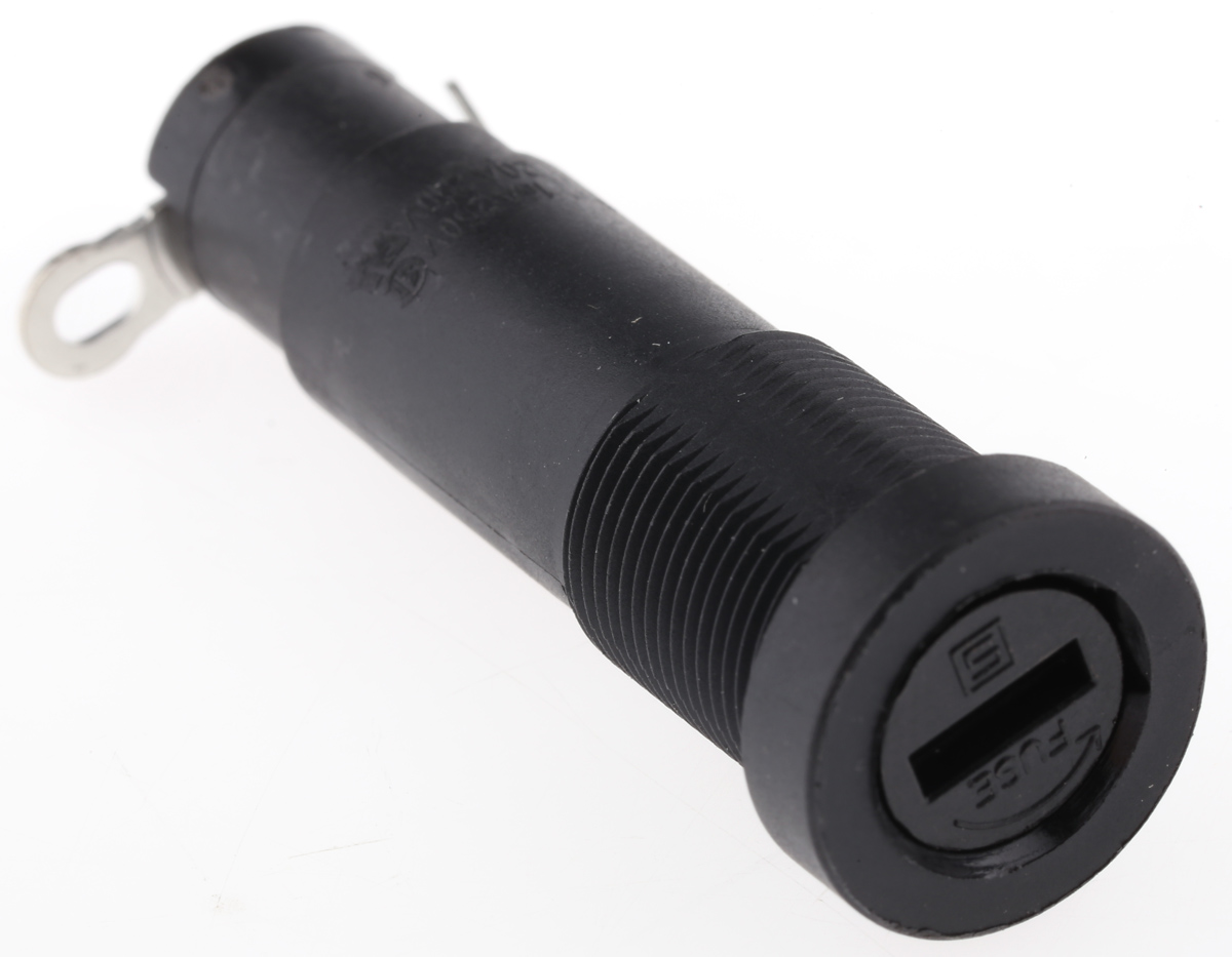 Schurter 20A Panel Mount Fuse Holder for 5 x 20mm Fuse, 250V ac