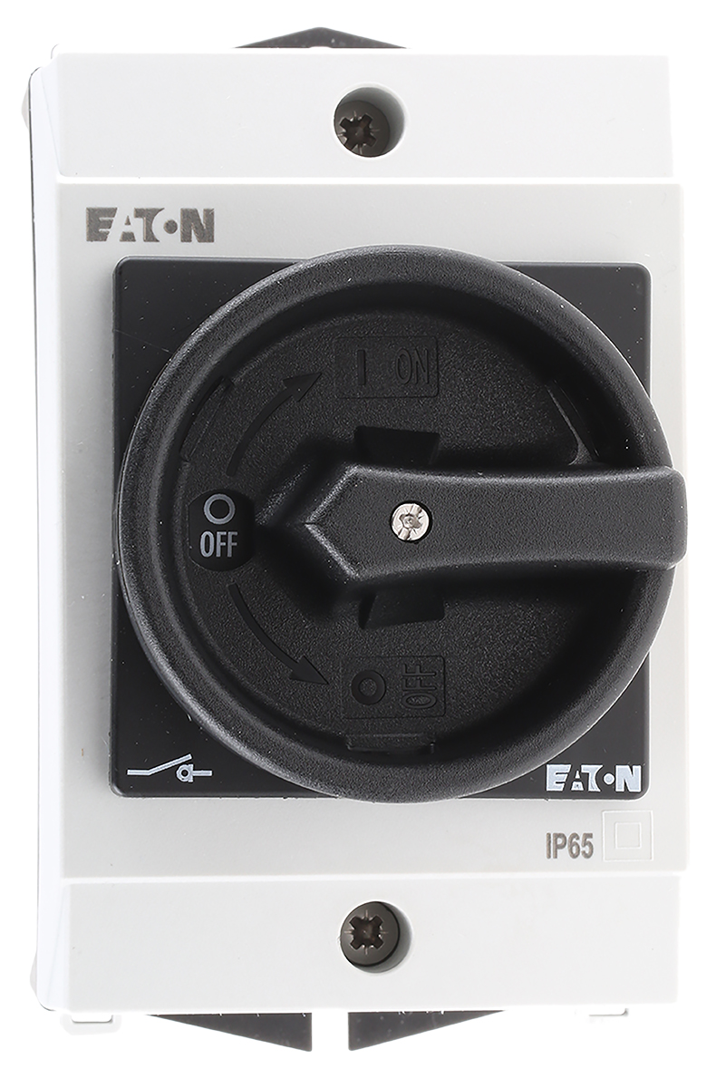 Eaton 3P Pole Surface Mount Isolator Switch - 20A Maximum Current, 4kW Power Rating, IP65