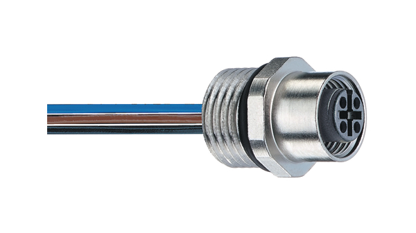 Lumberg Automation Circular Connector, 3 Contacts, Panel, M12 Connector, Socket, Female, IP67, RKFM Series