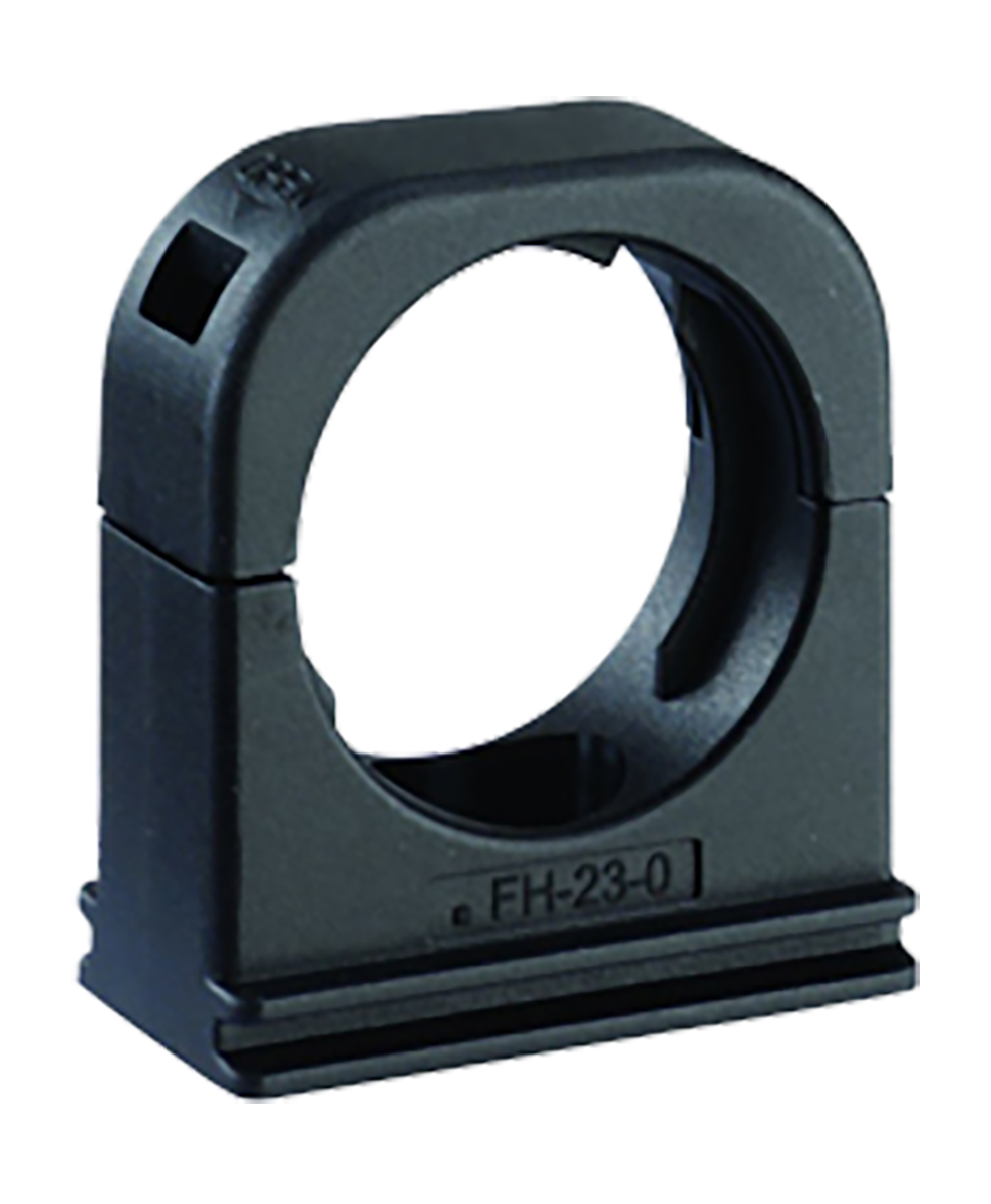 Kopex Conduit Clip, Conduit Fitting, 16mm Nominal Size, Nylon 12, Black IP68 rating