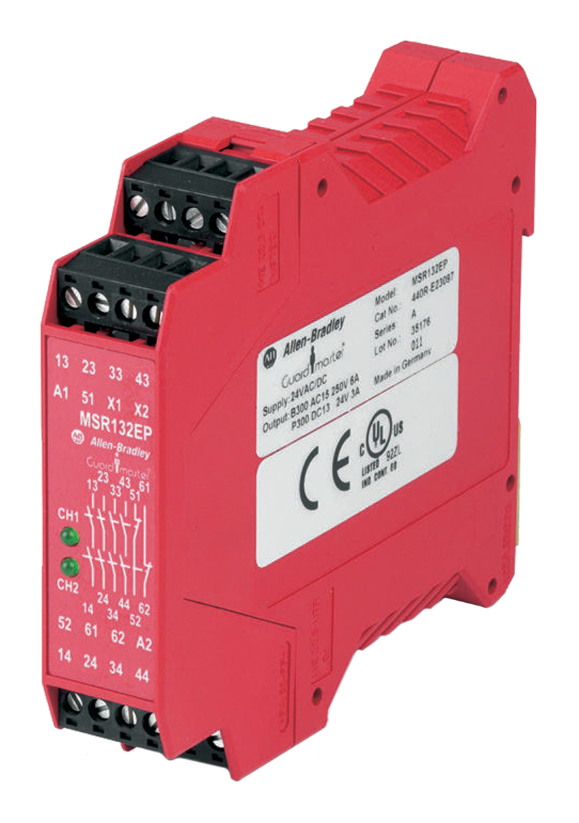 Allen Bradley Guardmaster 440-R Series Input/Output Module, 24 V ac/dc, 2NC (Auxiliary), 4NO (Safety)