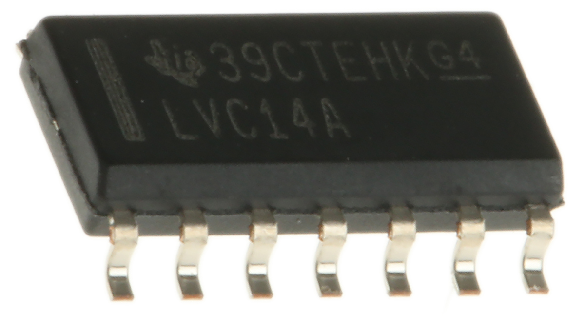 Texas Instruments SN74LVC14AD Hex Schmitt Trigger CMOS Inverter, 14-Pin SOIC