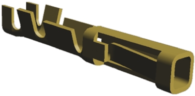 TE Connectivity AMPMODU MOD II Series Female Crimp Terminal, 26AWG Min, 22AWG Max