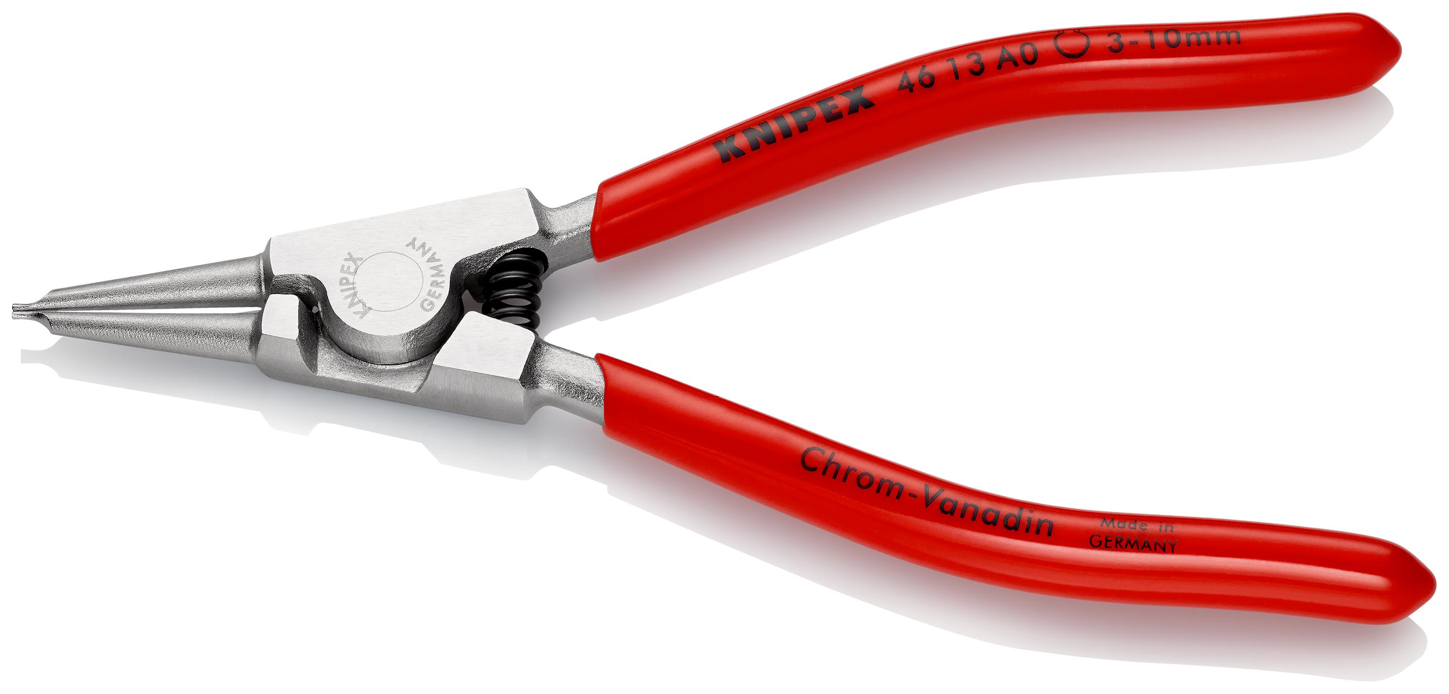 Knipex 46 13 A0 Circlip Pliers, 140 mm Overall, Straight Tip