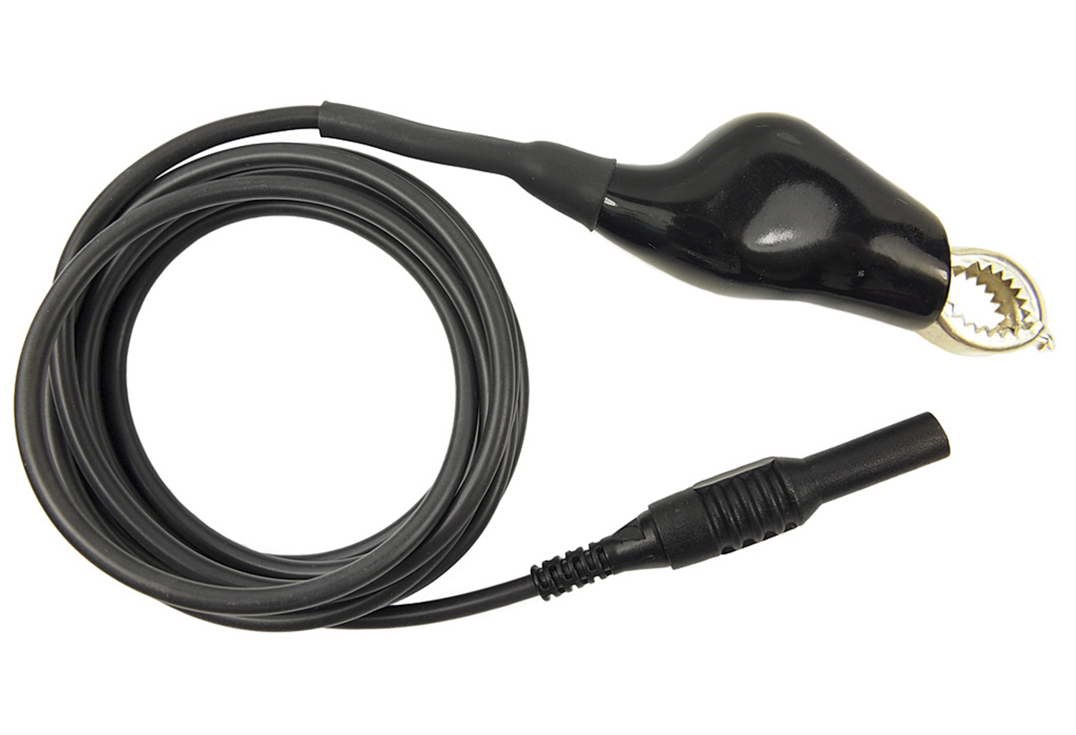 RS PRO Crocodile Clip Lead, 1A, 48V, Black, 2m Lead Length