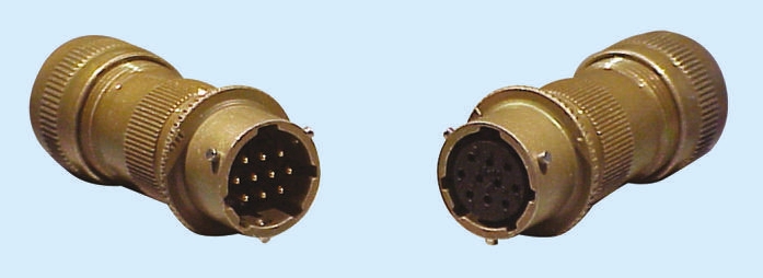 Glenair, Copper Alloy 10 Way Cable Mount MIL Spec Circular Connector Receptacle, Socket Contacts,Shell Size 12,