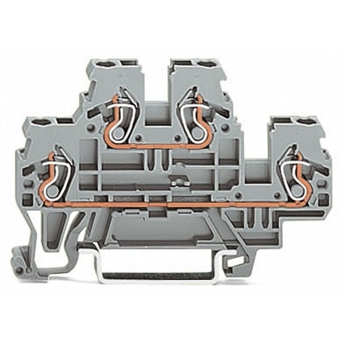 WAGO 870-503 870 Series Grey, 2.5mm², 2-Level, Cage Clamp Termination