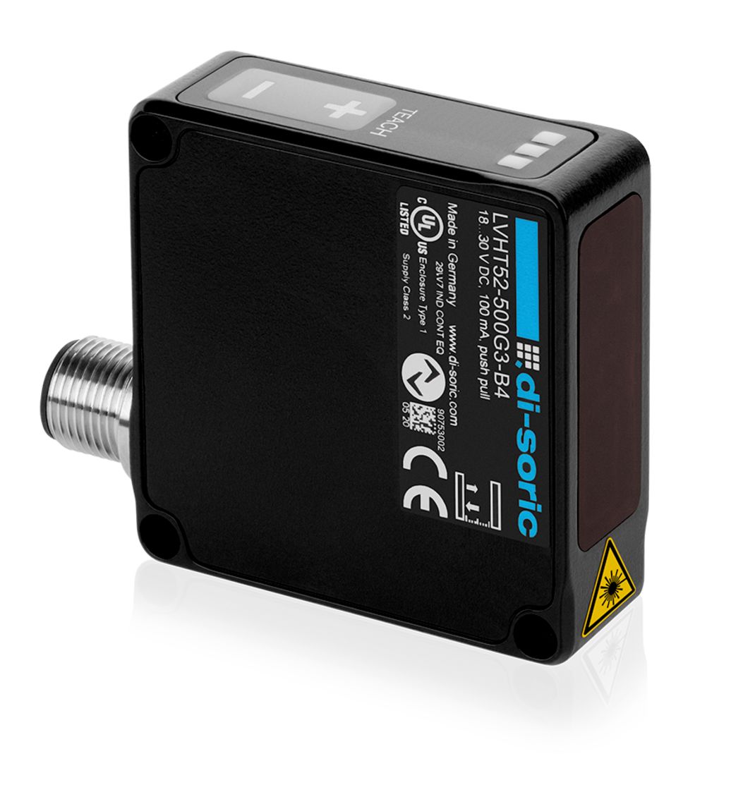 Di-Soric Distance Sensor Distance Sensor, Block Sensor, 50 → 500 mm Detection Range IO-LINK