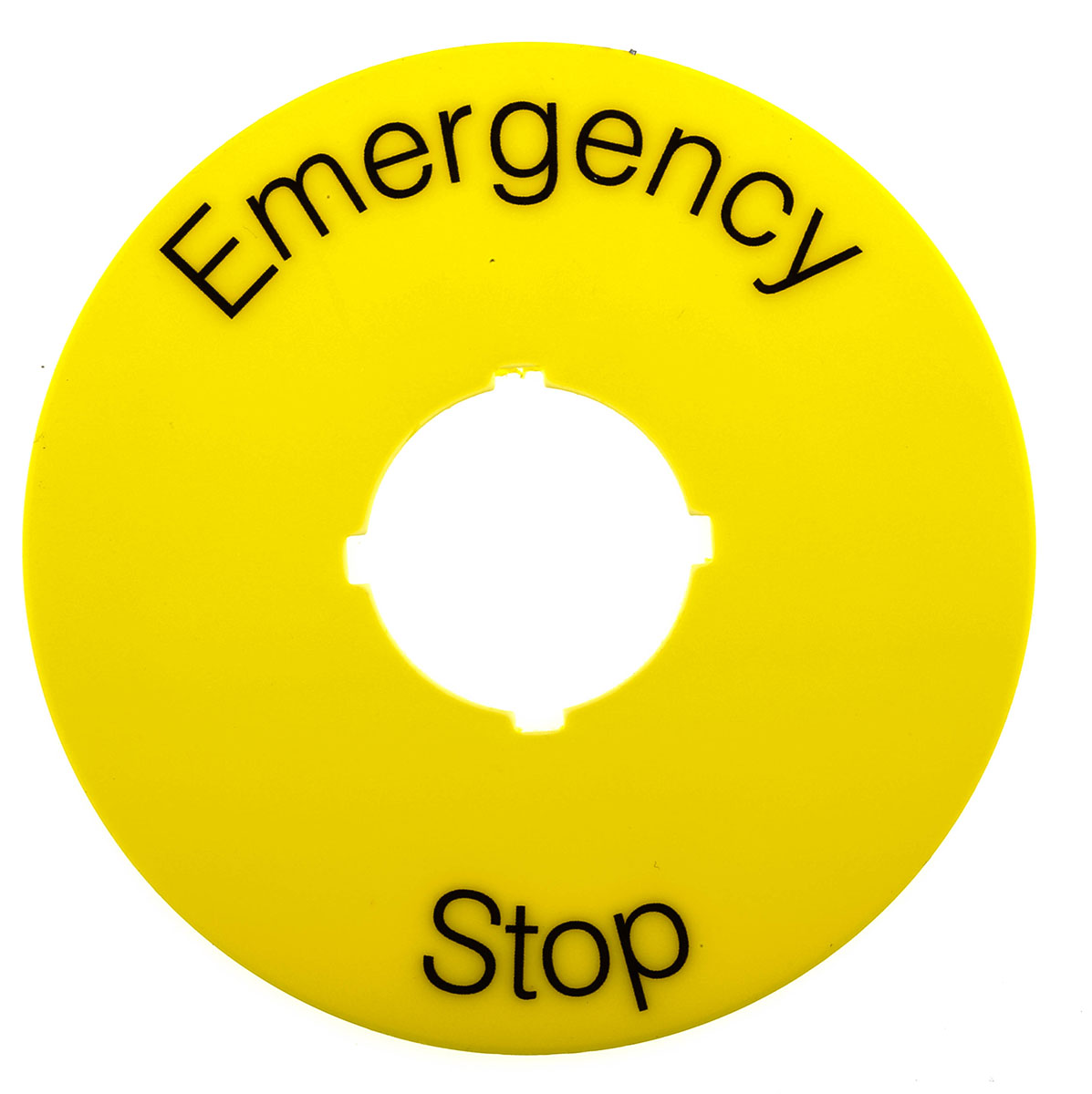 ABB Legend Plate for Use with 70 mm Emergency Stop, Emergency Stop, Stop