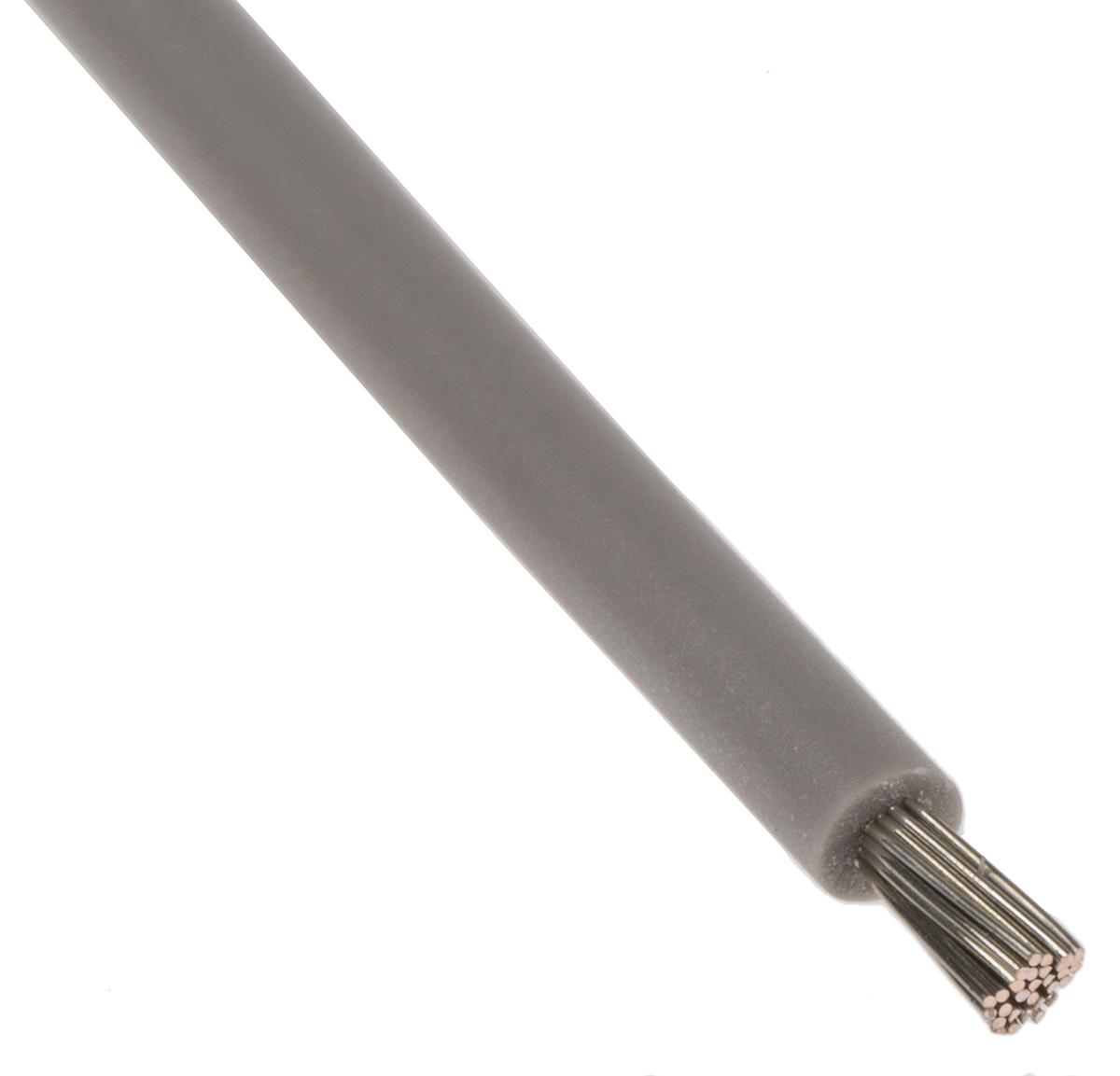Lapp ÖLFLEX HEAT Series Grey 1.5 mm² Hook Up Wire, 15 AWG, 19/0.25 mm, 100m, Silicone Insulation, 51106