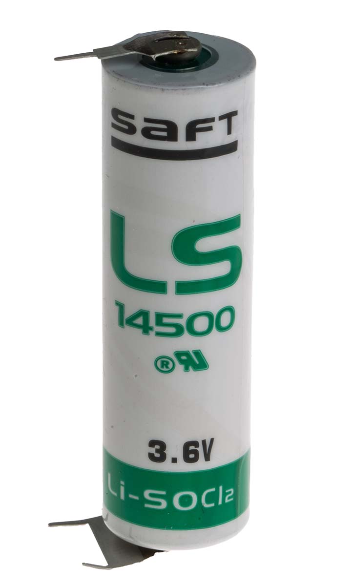 Saft Lithium Thionyl Chloride AA Battery 3.6V