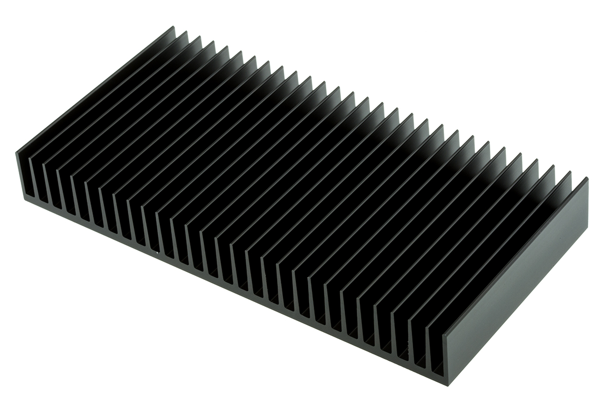 Fischer Elektronik Heatsink, Universal Rectangular Alu, 0.95K/W, 100 x 200 x 25mm