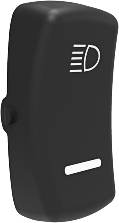 Carling Technologies, Rocker Switch Lens, Laser Etched Actuator, For Use With L Series Sealed Rocker Switches, White