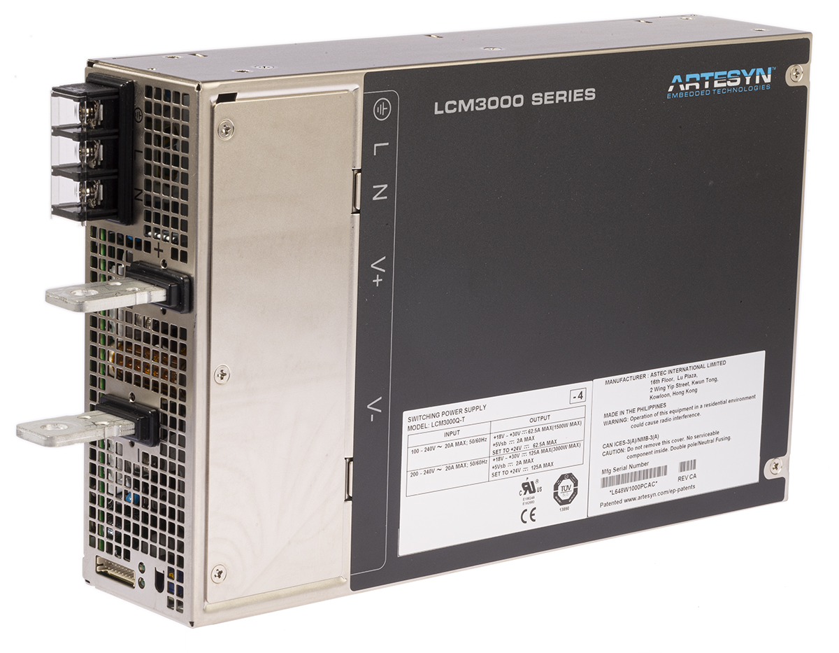 Artesyn / Advanced Energy Switching Power Supply, LCM3000L-T, 12V dc, 250A, 3kW, 1 Output, 90 → 264V ac Input