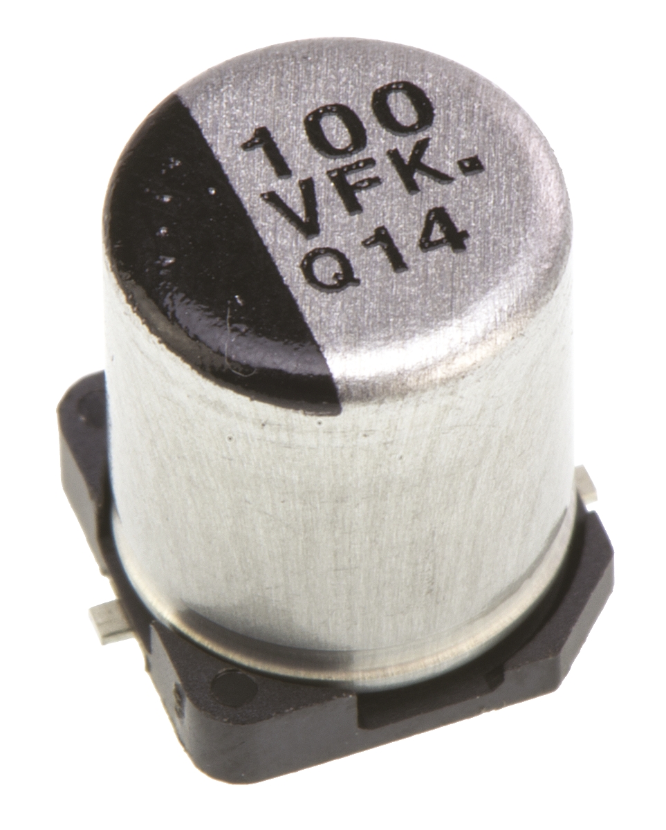 Panasonic 100μF Aluminium Electrolytic Aluminium Electrolytic Capacitor 35V dc, Surface Mount - EEEFK1V101XP