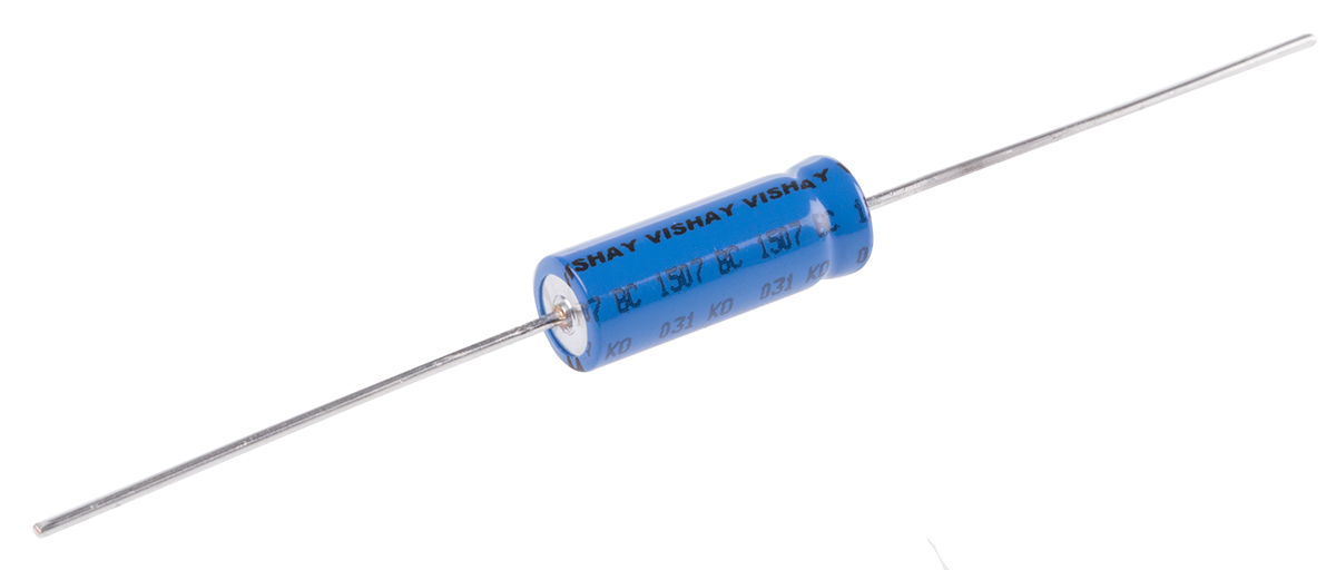Vishay 100μF Aluminium Electrolytic Capacitor 25V dc, Axial, Through Hole - MAL203136101E3