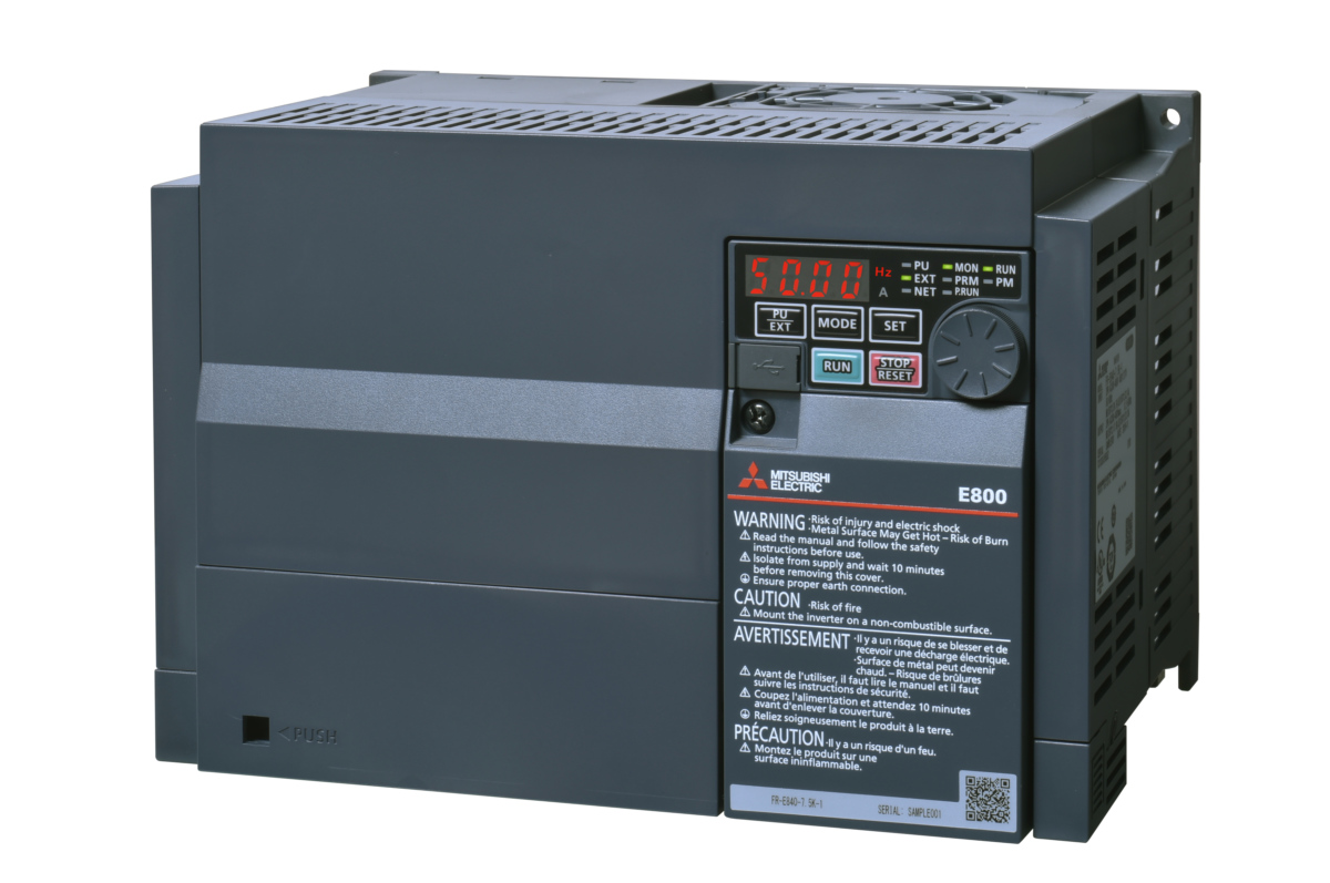 Mitsubishi Electric Inverter Module, 7.5 kW, 3 Phase, 480 V, 17 A, FR-E800 Series