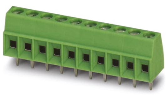Phoenix Contact MKDS 1/10-3.5 Series PCB Terminal Block, 10-Contact, 3.5mm Pitch, Through Hole Mount, 1-Row, Screw