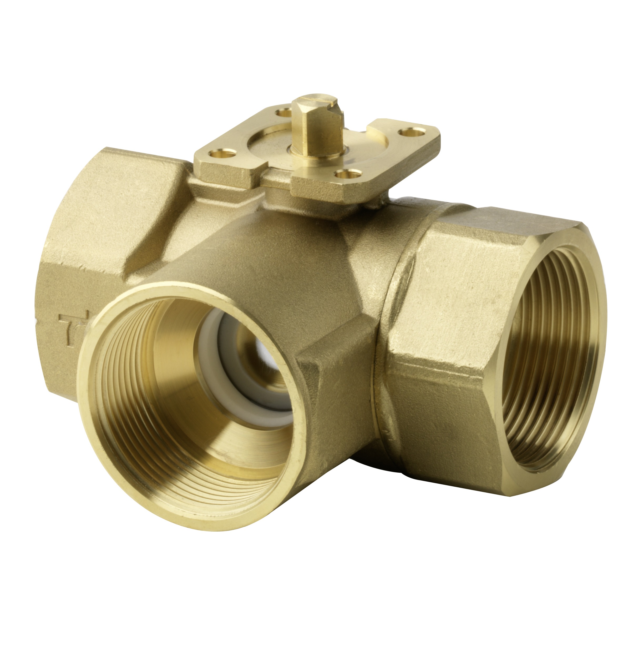Siemens DZR Alloy 3 (Port), Ball Valve, Rp 1in, 16bar Operating Pressure