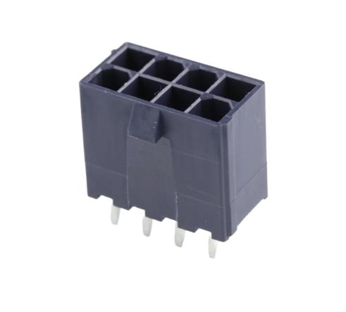 Molex 172447 Series Vertical Through Hole PCB Header, 8 Contact(s), 4.2 mm Pitch, 2 Row, Shrouded