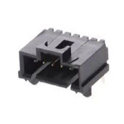 Molex 70555 Series Right Angle PCB Header, 6 Contact(s), 2.54 mm Pitch, 1 Row, Shrouded