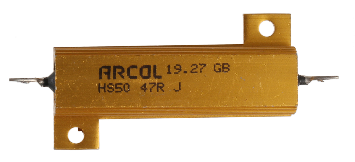 Arcol, 47Ω 50W Wire Wound Chassis Mount Resistor HS50 47R J ±5%