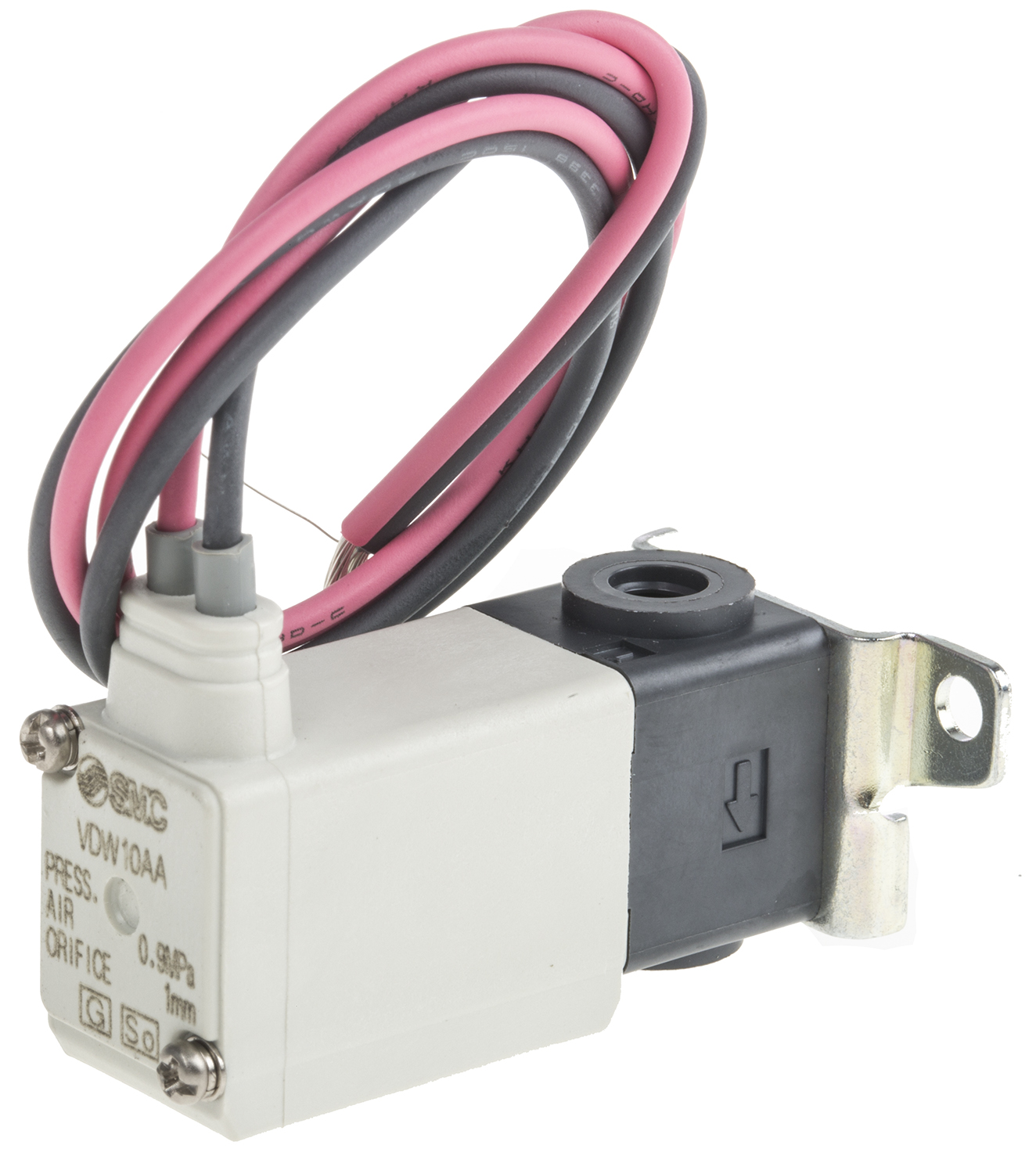 SMC 2/2 Pneumatic Solenoid Valve - Solenoid/Spring M5 x 0.8 VDW Series 24V dc