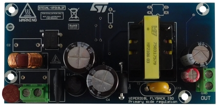 STMicroelectronics 15 V/1.2 A Isolated PSR Flyback Converter Based on VIPER31 Flyback Converter for VIPER318LDTR