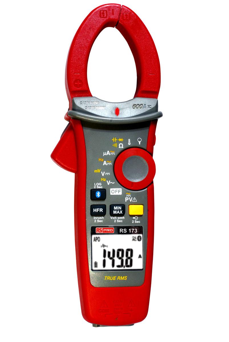 RS PRO 173 Clamp Meter, 600A dc, Max Current 600A ac CAT III 1000V With RS Calibration