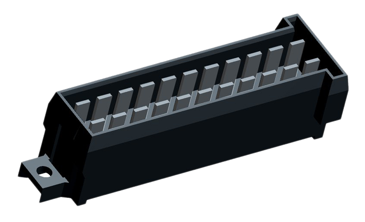 TE Connectivity Automotive Connector Plug Black Through Hole 22 Way, Solder Termination 963357-1