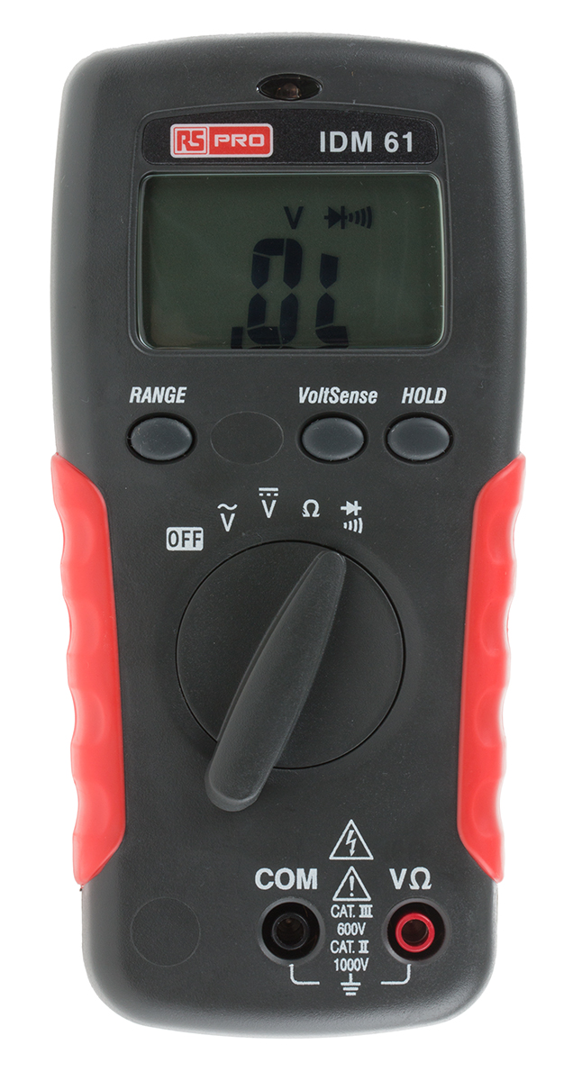 RS PRO IDM61 Handheld Digital Multimeter, 750V ac Max