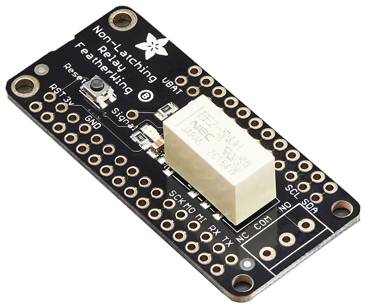 ADAFRUIT INDUSTRIES FeatherWing Non-Latching Relay for Adafruit Feather