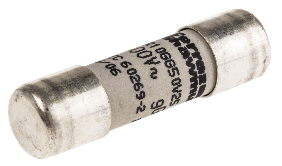 Mersen, 25A Ceramic Cartridge Fuse, 10 x 38mm