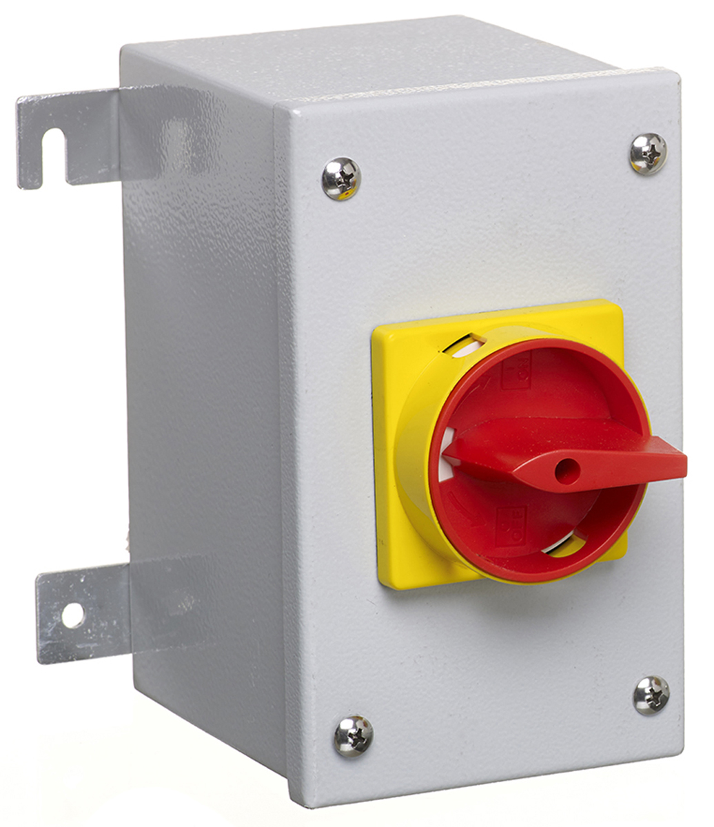 RS PRO 4P Pole Panel Mount Isolator Switch - 32A Maximum Current, IP65
