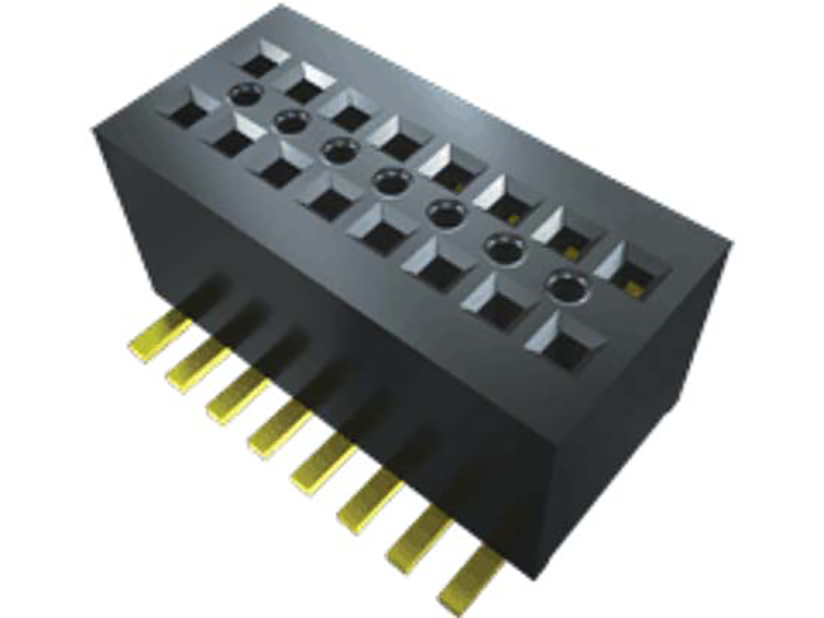 Samtec CLE Series Straight Surface Mount PCB Socket, 8-Contact, 2-Row, 0.8mm Pitch, Solder Termination