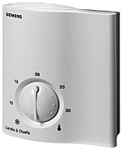 Siemens RCU15 Thermostats, 1A, 24 V ac, 0 - 50 °C