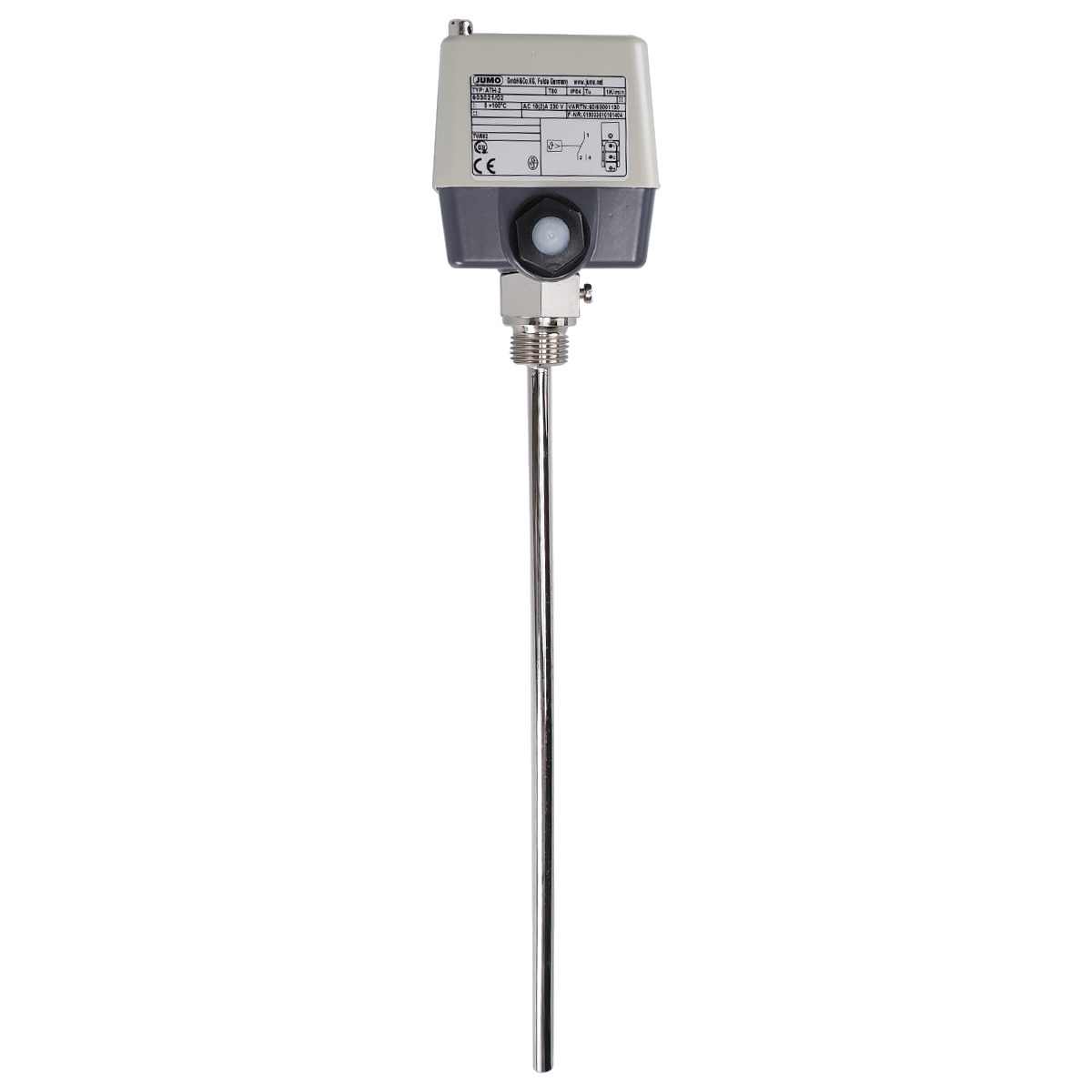 Jumo Capillary Thermostat, 100°C Max, Automatic Reset, Surface Mount